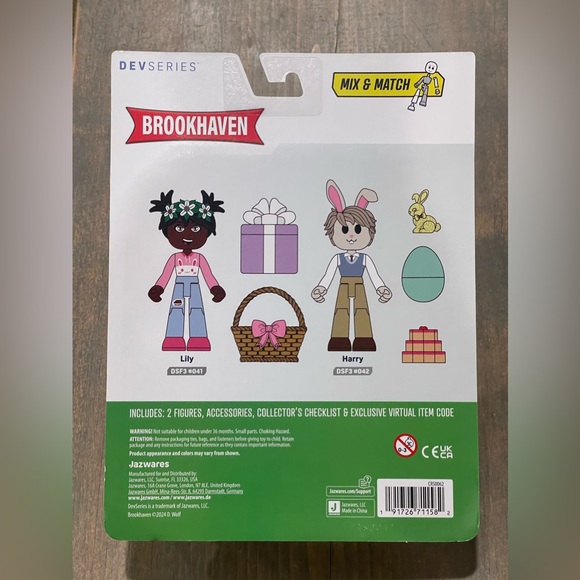 NEW ROBLOX Devseries Brookhaven Spring Surprise 7 Piece Set Exclusive Code Toy - Picture 3 of 4